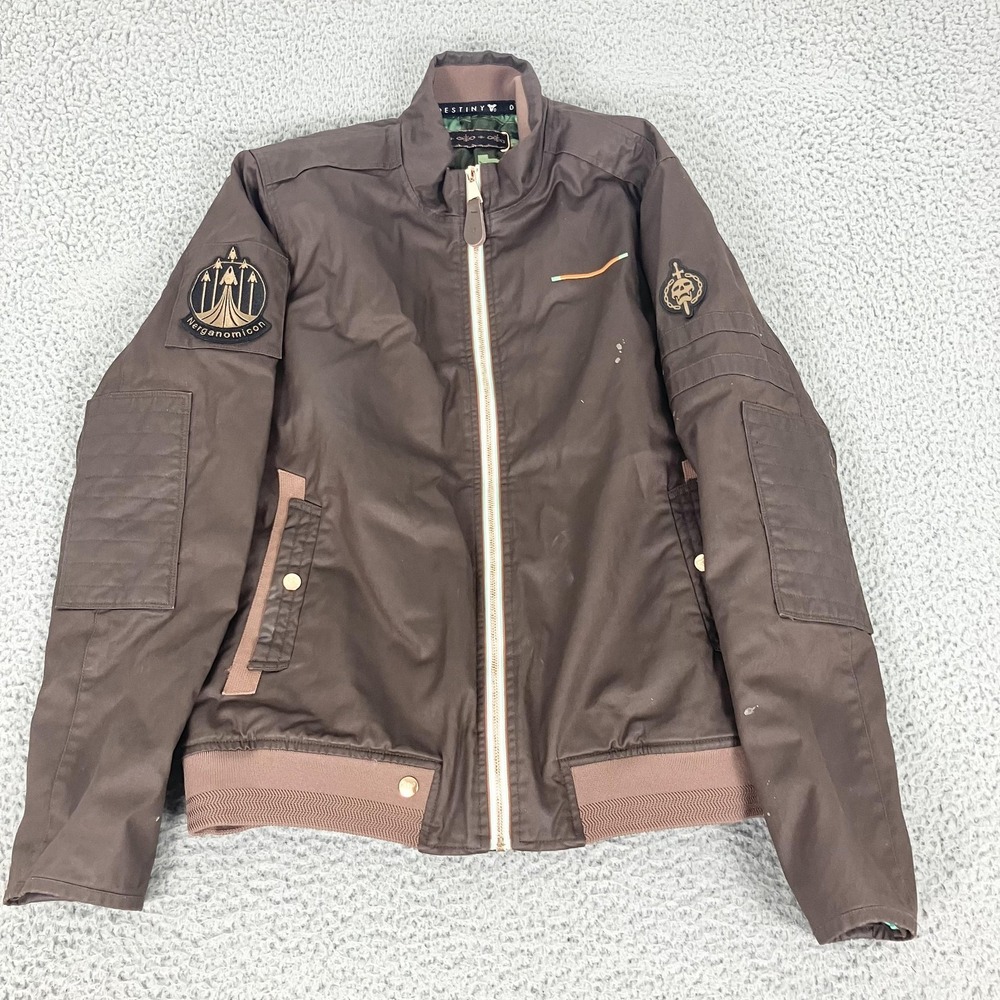 Destiny 2 Jacket Mens Large Brown Garden Of Salvation Raid Bungie Rewards Bomber